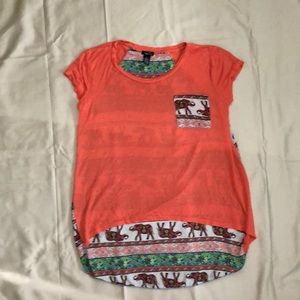 Corral t-shirt with mesh printed back